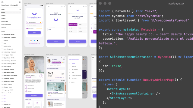 Implementación de diseño a código desde Figma